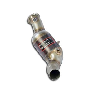Supersprint Downpipe Links + Sport Metallkatalysator 200CPSI passend für ALFA ROMEO STELVIO QUADRIFOGLIO 2.9i V6 Bi-Turbo (510 PS) 2017 ->