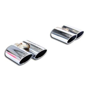 Supersprint 4 Endrohrsatzkit Rechts - Links 100x75 passend für AUDI S1 Quattro 3 Türer / Sportback 2.0 TFSI (231 PS) 2014 -> (Twin Pipe) (mit klappe)