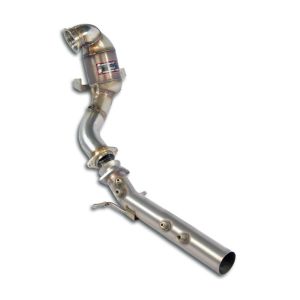 Supersprint Turbo downpipe kit mit Sport Metallkatalysator WRC 100 CPSI(GPF-Entfall) passend für VW POLO 2G GTI (TFSI 2.0L - 200 PS - Modelle mit GPF) 2018 ->