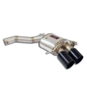Supersprint Rear sport muffler  right OO100 Black fits for AUDI RS6 Quattro Avant 4.0 TFSI V8 (600 PS) 2020 -> (mit klappe)