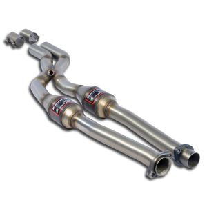 Supersprint Vorderrohr mit Sport Metallkatalysator Rechts - Links + -X-Pipe- passend für BMW E24 635 CSi (M30) Kat. 6/87 -> 89