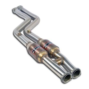 Supersprint Vorschalldämpfer mit Sport Metallkatalysator + H-Pipe passend für BMW E36 Compact - Alle Modelle (Für M3 - S50 / S52 Motor conversion)