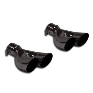 Supersprint Endpipe kit Right OO70 - Left OO70 BLACK fits for 500 ABARTH 1.4T MultiairMod. USA  (160 PS) 2011 ->