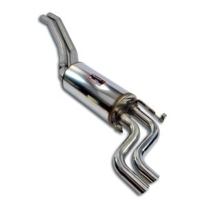 Supersprint Mittelrohrkit + Endschalldämpfer, S-Bend tips passend für MERCEDES V126 SEL 420 85 -> 91