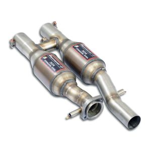 Supersprint front pipe with sport catalyst right - left fits for MERCEDES W124 E 500 V8 (320 PS - 326 PS) 94 -> 95