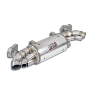 Supersprint Rear sport muffler  right - left with valve fits for PORSCHE 992 Turbo Coupè (3.8L - 580 PS) 2020 -> (mit klappe)