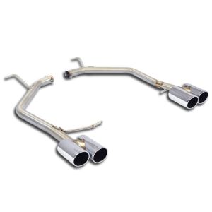 Supersprint Rear pipes RightOO80 - LeftOO80(Muffler delete) fits for VW PASSAT B8 2.0 TDI (150 PS - 190 PS) 15 ->