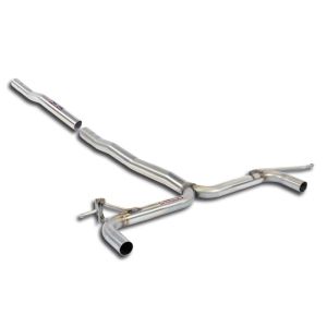 Supersprint Rohr hinten-Y-Pipe- Rechts - Links(Nachschalldämpfer-Entfall) passend für BMW F52 120i Sedan (2.0i Turbo - Motor B48 - 192 PS) 2016 ->