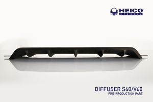 HEICO Heckdiffusor mit Endrohrpaket passend für Volvo V60
