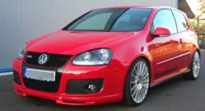 JMS Frontlippe Racelook mit integriertem Diffusor mittig passend für VW Golf 5 GTI