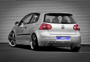 JMS Heckansatz Racelook, individuell für alle Auspuffanlagen passend für VW Golf 5 GTI