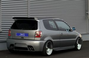 JMS Heckstoßstange Racelook (geeignet für alle Auspuffanlagen) passend für VW Polo 6N