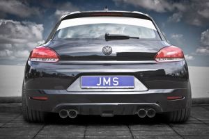 JMS Heckansatz Racelook incl. Diffusor und Echtcarboneinsatz passend für VW Scirocco 3