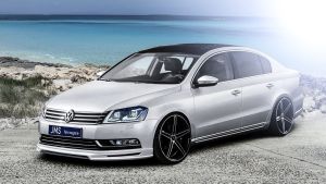 JMS Frontlippe mit integriertem Diffusor mittig passend für VW Passat 3C B7