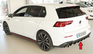 Rieger Heckeinsatz UL passend für VW Golf 8