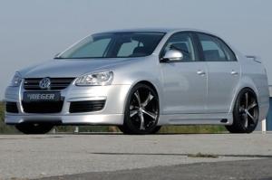 Rieger side skirt set with slot and cutout  fits for VW Jetta 1 KM