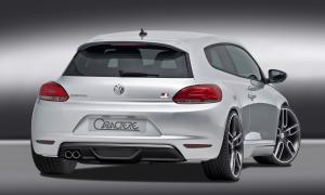 Caractere rear apron with cutout for Caractere original rear muffler  fits for VW Scirocco 3