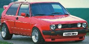 Kerscher Ansatzverbreiterung für Hinterachse passend für VW Golf 1/2