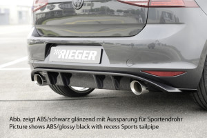 Rieger rear insert gti+clubsport  fits for VW Golf 7
