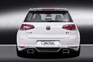 Caractere Heckansatz mit Endschalldämpfer  passend für VW Golf 7