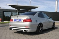 JMS Heckansatz Racelook Coupe/Cabrio für Auspuffanlage links und links/rechts passend für BMW E46