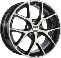 BBS SR volcano-grey diamondcut Wheel 8x18 - 18 inch 5x100 bolt circle