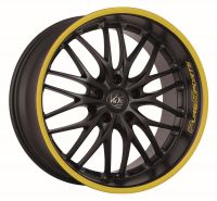 BARRACUDA VOLTEC T6 Mattblack Puresports / Color Trim gelb Felge 7x17 - 17 Zoll 4x100 Lochkreis