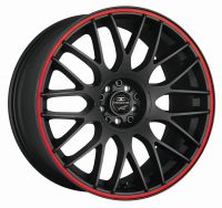BARRACUDA KARIZZMA Mattblack Puresports / Color Trim rot Felge 10,5x20 - 20 Zoll 5x120 Lochkreis