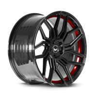 BARRACUDA DRAGOON Higloss-Black undercut Trimline red Felge 9x19 - 19 Zoll 5x112 Lochkreis