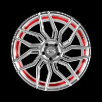 BARRACUDA DRAGOON Silver undercut Trimline red Wheel 8,5x20 - 20 inch 5x115 bolt circle