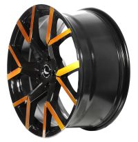 BARRACUDA TZUNAMEE EVO Black gloss Flashgold Felge 8x18 - 18 Zoll 5x100 Lochkreis