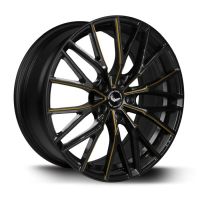 BARRACUDA PROJECT 3.0 Black gloss Flashgold Felge 8,5x18 - 18 Zoll 5x108 Lochkreis
