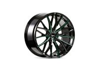 BARRACUDA PROJECT 3.0 Black gloss flashgreen Felge 8,5x18 - 18 Zoll 5x108 Lochkreis