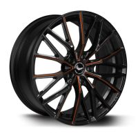 BARRACUDA PROJECT 3.0 Black gloss Flashorange Felge 8,5x18 - 18 Zoll 5x108 Lochkreis