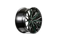 BARRACUDA PROJECT 3.0 Black gloss flashgreen Felge 8,5x18 - 18 Zoll 5x108 Lochkreis