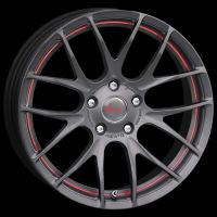 Breyton Race GTS-R Matt gun red circle undercut Felge 7x18 - 18 Zoll 5x112 Lochkreis