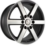Etabeta ROBUS schwarz matt poliert Felge 8x18 - 18 Zoll 6x130 Lochkreis