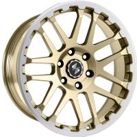 Etabeta COMBAT Gold matt lip + cap pol. Felge 8x18 - 18 Zoll 5x160 Lochkreis