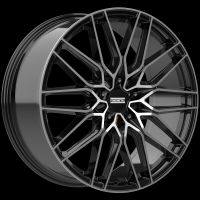 Fondmetal Cratos glänzend schwarz poliert Felge 10x22 - 22 Zoll 5x112 Lochkreis