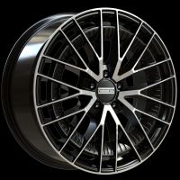 Fondmetal Kari glänzend schwarz poliert Felge 8.5x20 - 20 Zoll 5x112 Lochkreis