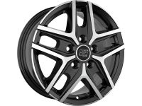 MSW 40 VAN GLOSS BLACK FULL POLISHED Wheel 6,5x16 - 16 inch 5x112 bold circle