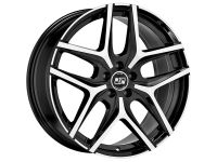 MSW 40 GLOSS BLACK FULL POLISHED Felge 7x17 - 17 Zoll 5x114,3 Lochkreis