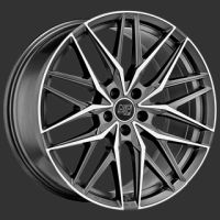MSW 50 GUN METAL POLIERT Felge 8x18 - 18 Zoll 5x110 Lochkreis