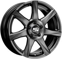 MSW 77 matt dunkel grau Felge 5x14 - 14 Zoll 4x100 Lochkreis