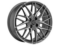 MSW 50/4 GUN METAL POLIERT Felge 7x17 - 17 Zoll 4x100 Lochkreis