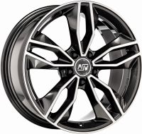 MSW 71 glanz dunkelgrau front poliert Felge 7,5x17 - 17 Zoll 5x105 Lochkreis