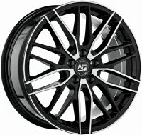 MSW 72 schwarz glanz front poliert Felge 7x17 - 17 Zoll 5x120 Lochkreis