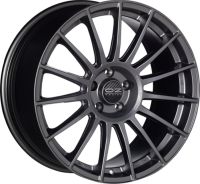 OZ SUPERTURISMO LM matt graphit + silber Schriftzug Felge 8x18 - 18 Zoll 5x115 Lochkreis