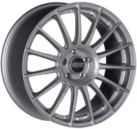 OZ SUPERTURISMO LM matt RACE silber + schwarz Schriftzug Felge 7.5x17 - 17 Zoll 5x108 Lochkreis