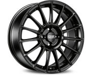 OZ SUPERTURISMO LM matt schwarz + silber Schriftzug Felge 7.5x17 - 17 Zoll 4x108 Lochkreis